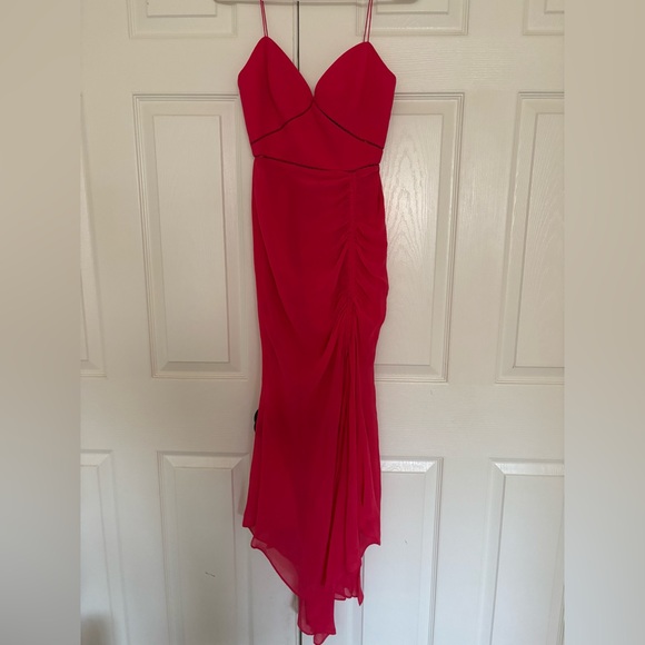 NICHOLAS silk coral dress - Picture 3 of 11